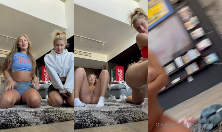 Estiramiento de yoga desnudo de GenieExum y Emilyk8z