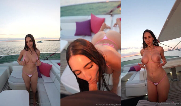 Izzy Green es golpeada en un barco durante la puesta de sol