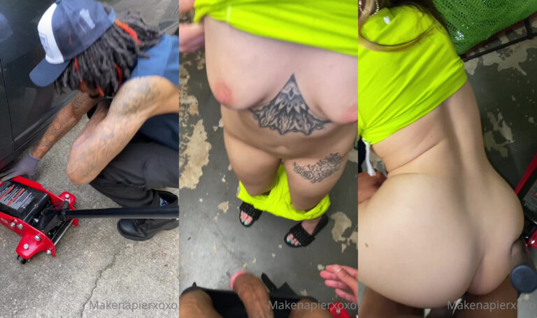 Makenapierxoxo toma y chupa la polla del mecánico