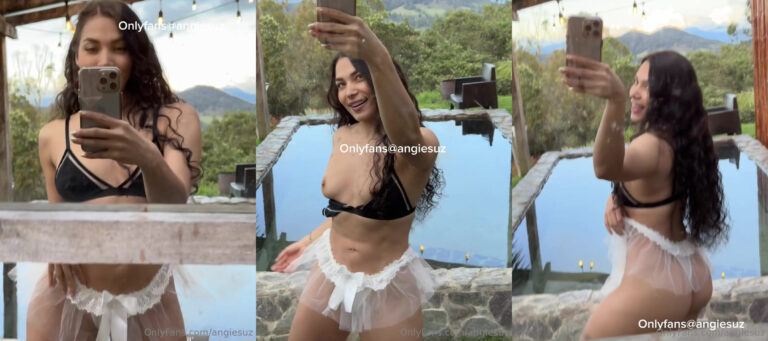 Angiesuz muestra su increíble cuerpo al aire libre