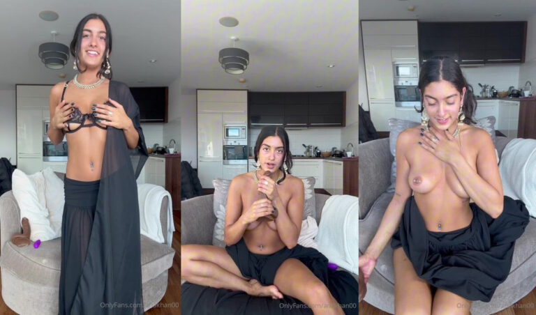 Aria Khan Strips To Masturbate Her Cunt