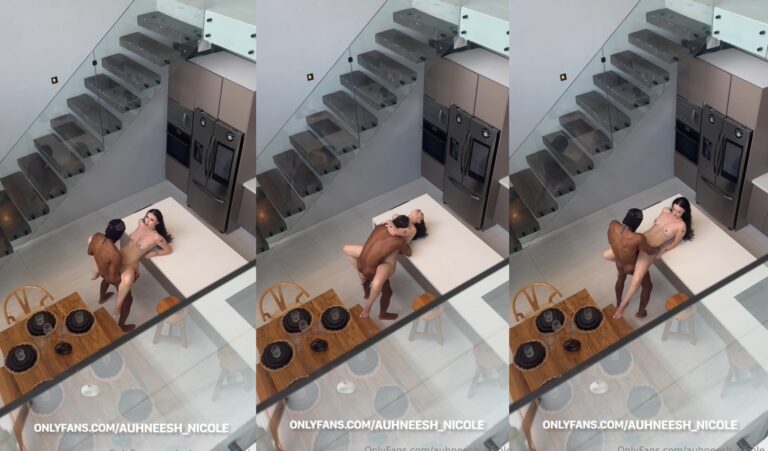 Auhneesh Nicole Rides BBC In The kitchen