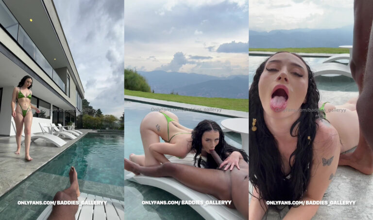 BBC se folla a Auhneesh Nicole junto a la piscina