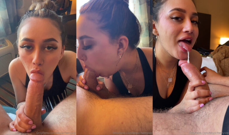 Bbyxcherryvip recibe CIM después de una mamada