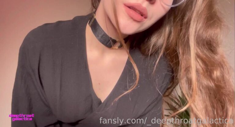Deepthroatgalactica Deep Throats A Long Dildo