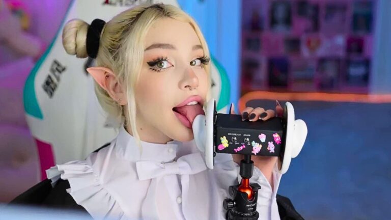 Elf Alice Delish ASMR Lamiendo orejas y besando
