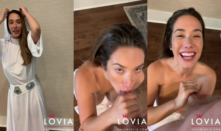 Eva Lovia ofrece una mamada como la princesa Leia