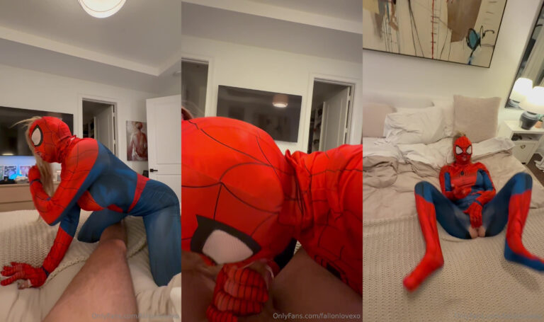 Fallonlovexo es follada con un traje de Spider-Girl