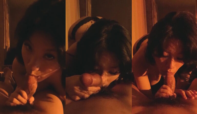 Francpatcha hace una mamada antes de irse a dormir