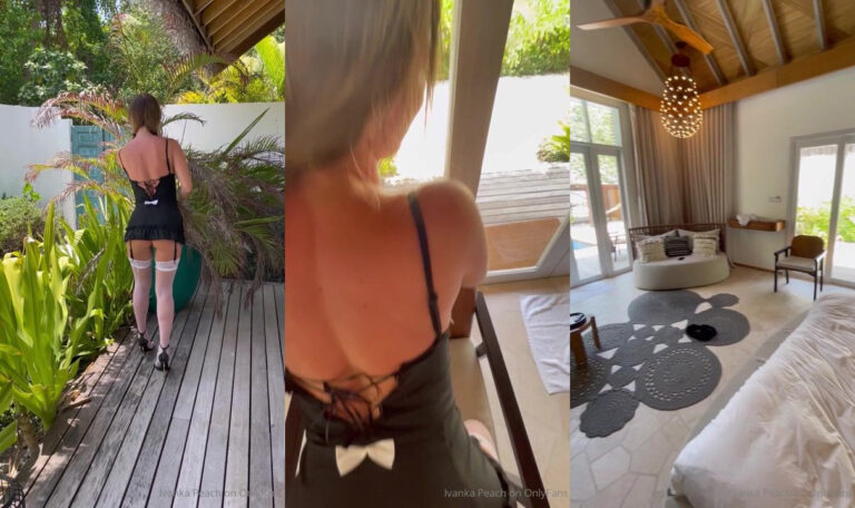 Ivanka Peach recibe un tratamiento facial como una criada sexy