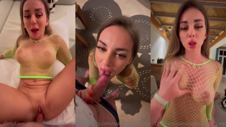 Ivanka Peach toma una polla en sus medias de red