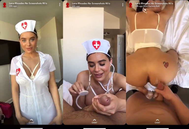 La enfermera Lana Rhoades deja que su paciente la taladre