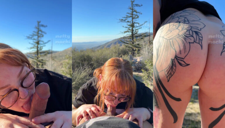La rápida diversión al aire libre de MeltyMochi con su novio