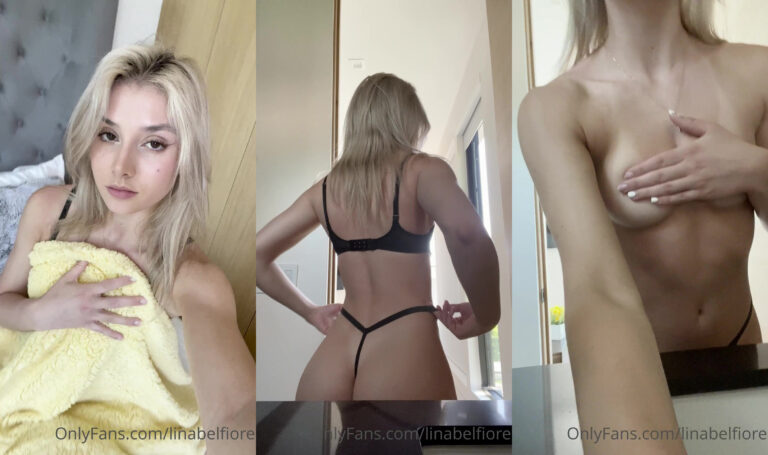 La rubia Lina Belfiore se burla después de despertarse