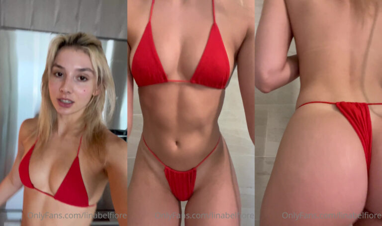 Lina Belfiore derrite helado en su culo sexy