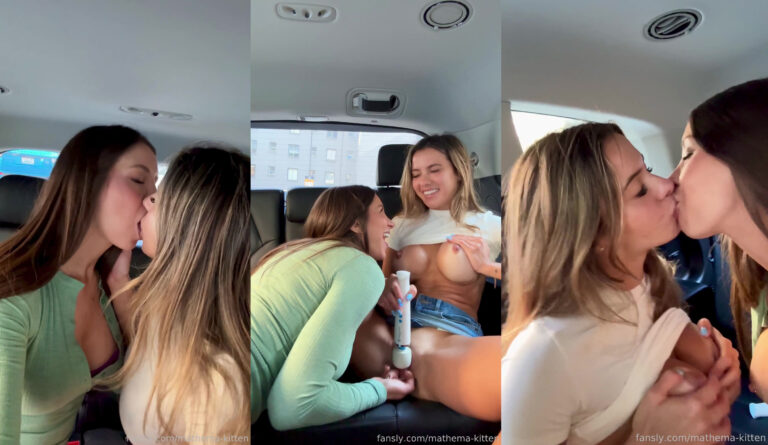 Mathema Kitten And Madiiitay Eat Each Other’s Pussy In The Car