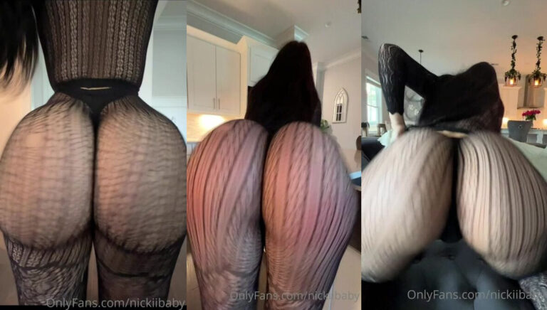 Nickiibaby hace twerking con su culo por toda la casa