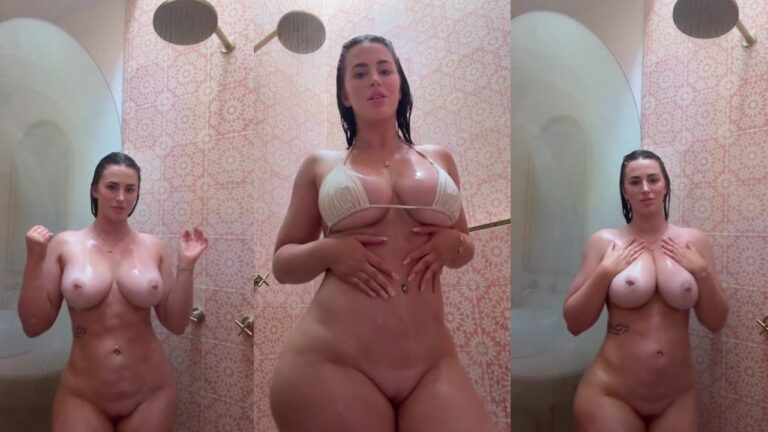 OliviaBrookess Flaunts Her Body In The Shower