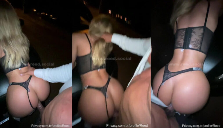 Reed_cht Gets Pounded Outside Of Her Car