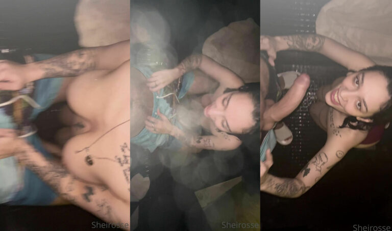 Tatuada sheila rosse chupa una polla