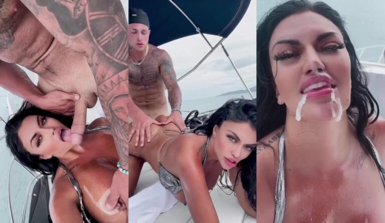 Toochi Kash disfruta de un paseo de polla resbaladiza en un barco