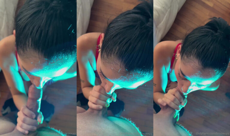 TrixSexyy disfruta chupando a su novio en POV
