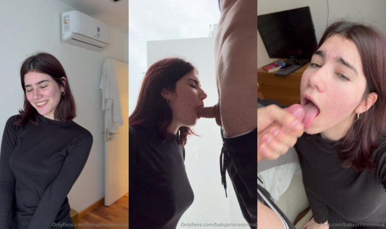 Zoe es la princesa saborea el sabor del semen