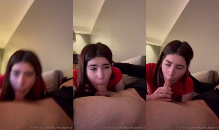 Zoe es la princesa sorbe una polla en la cama