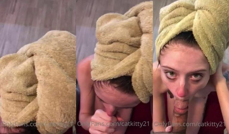Catkitty21 Recibe Un Facial Justo Después De La Ducha