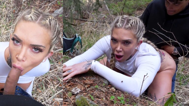 Christina Savoy’s Pussy Gets Rammed In The Woods