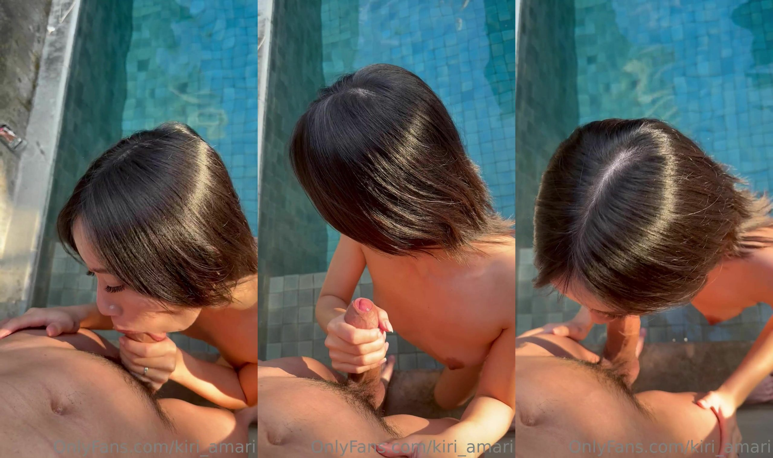 Kiri Amari Chupa Polla En La Piscina