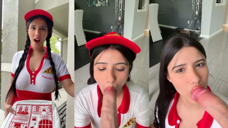 Pizza Delivery Girl JOI With Strawberrytabby