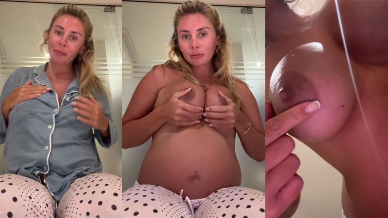 Pregnant Bonnie Blue Shows Off Her Boobs