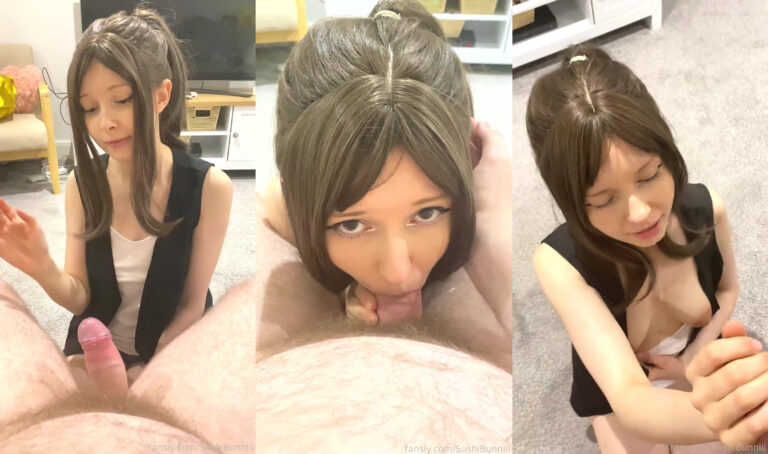 SushiBunniii Gives A Blowjob As Hilda Pokemon