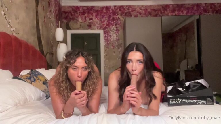 Toni Camille & Ruby_Mae’s Dildo Play Session